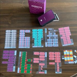 Jamberry nail adhesive lot including heater